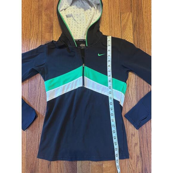 Nike Women's Full zip jacket With Hood Black AND green Size Small - Picture 12 of 16